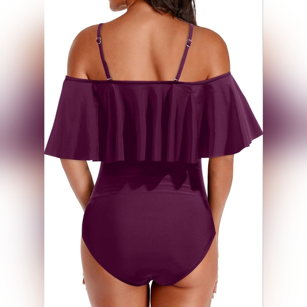 Holipick Ruffle Top Bathing Suit - Picture 4 of 14